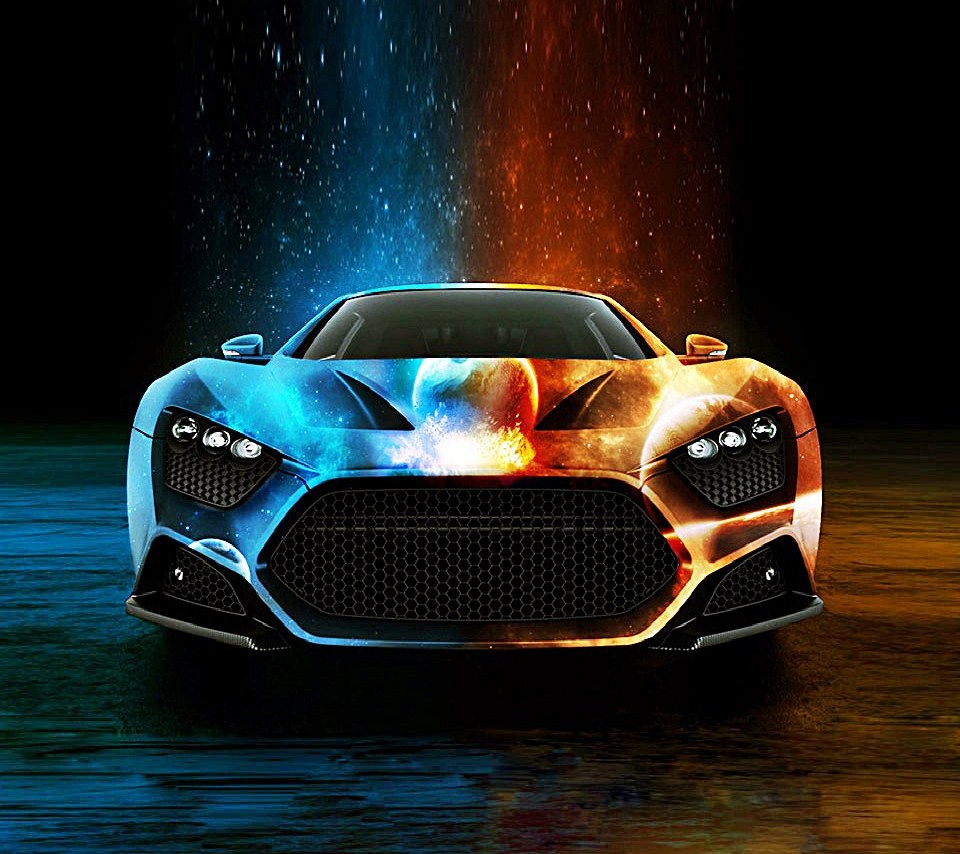 Neon Cool Car