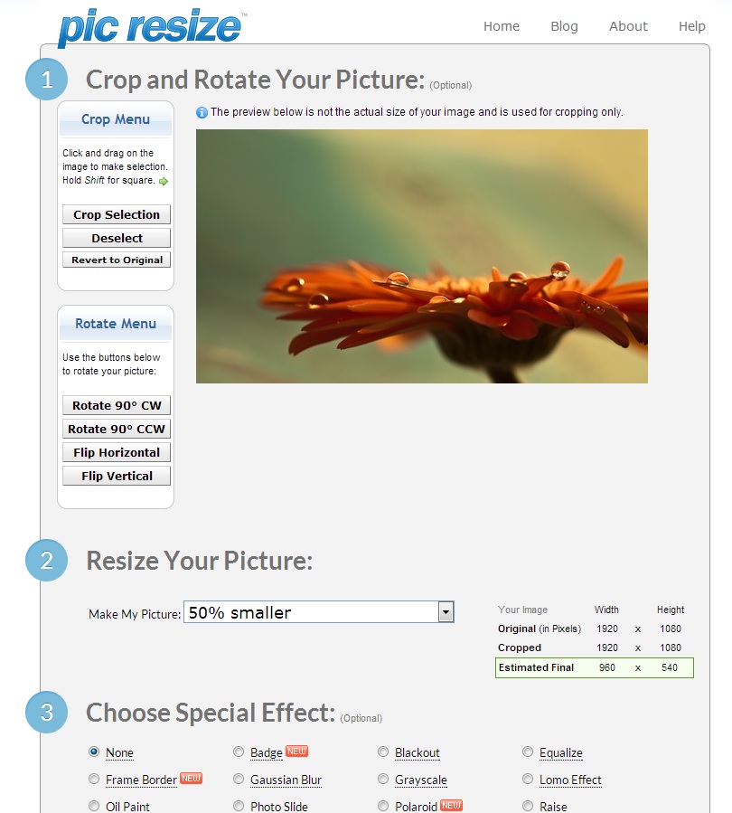 pic resize tutorial