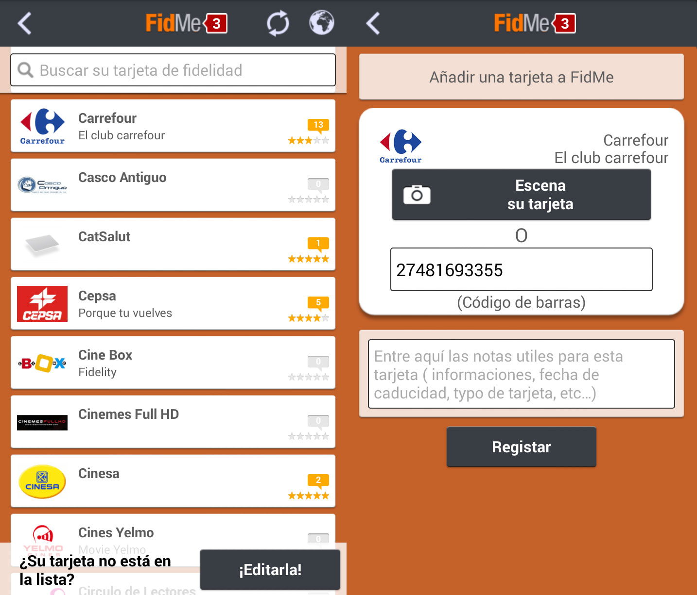FidMe-Tarjetas-Fidelización-Android